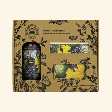 Kew Gardens Narcissus Lime Essential Hand Care Gift Box - RUTHERFORD & Co