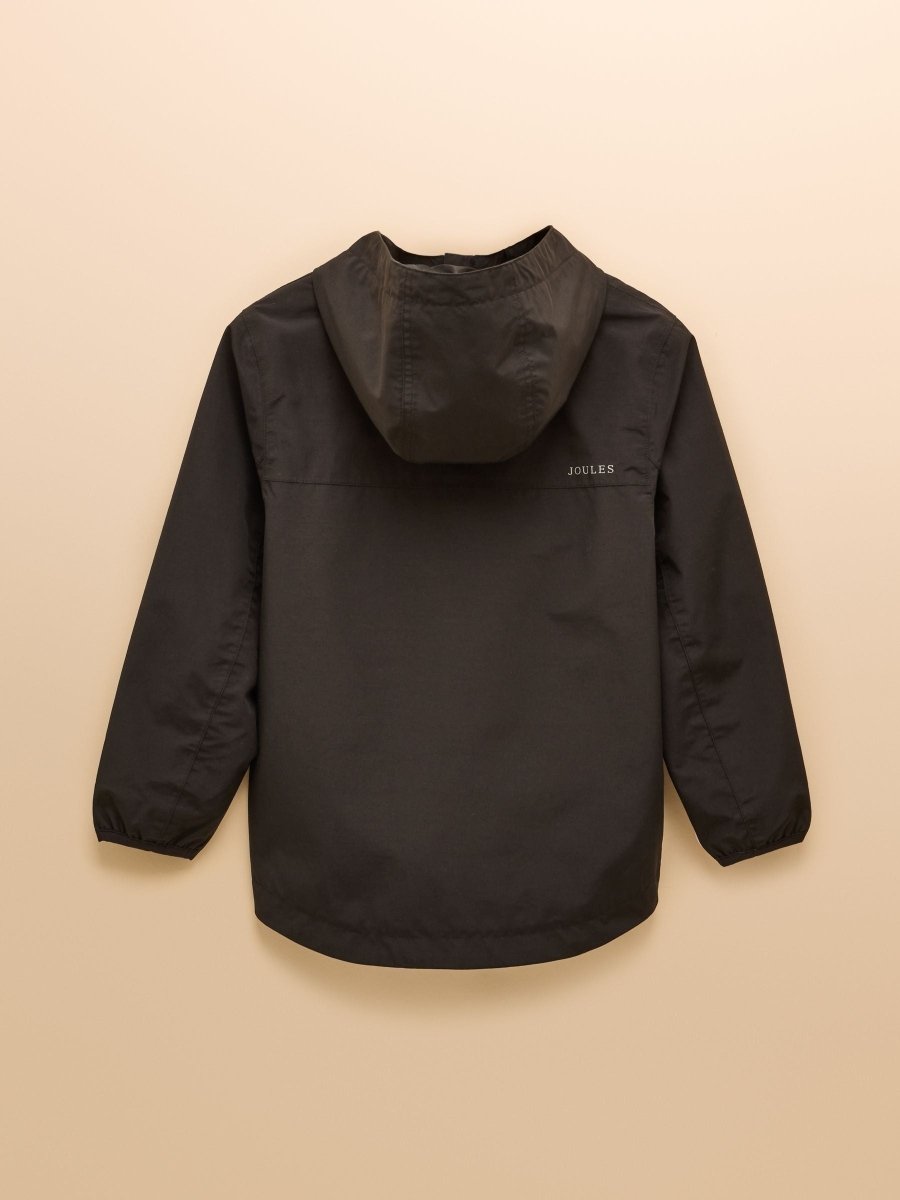 Kids' Ayston Black Waterproof Fleece Lined Raincaot - RUTHERFORD & Co