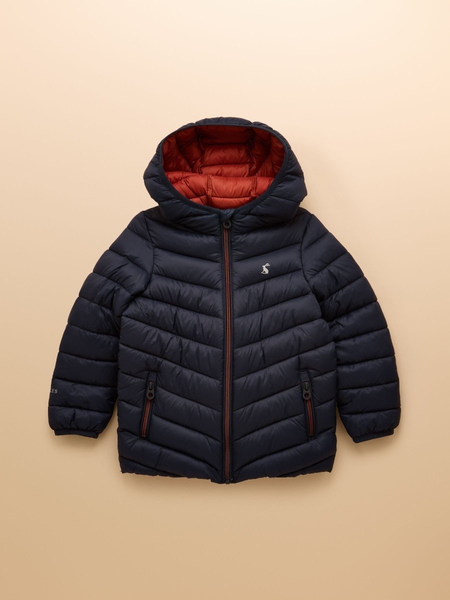 Kids' Cairn Navy Showerproof Padded Coat - RUTHERFORD & Co