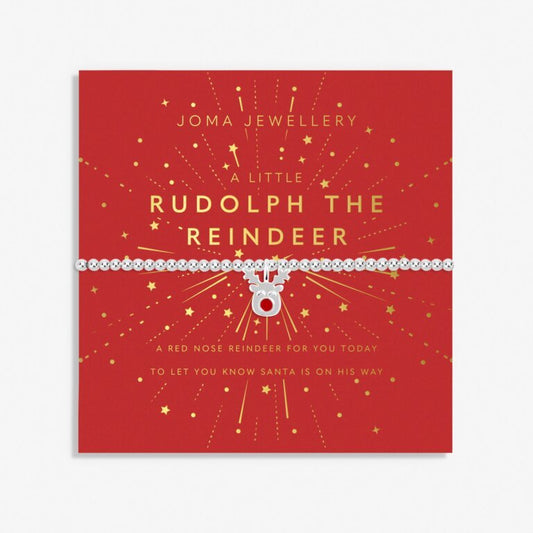 Kids' Christmas A Little 'Rudolph The Reindeer' Bracelet In Silver Plating - RUTHERFORD & Co