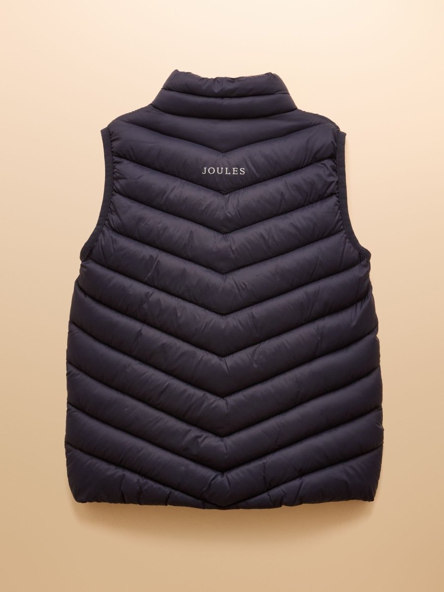 Kids' Crofton Gilet Navy Blue Showerproof Padded Gilet - RUTHERFORD & Co
