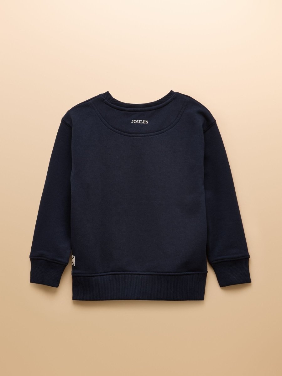 Kids' Sundaze Navy Blue Crew Neck Sweatshirt - RUTHERFORD & Co