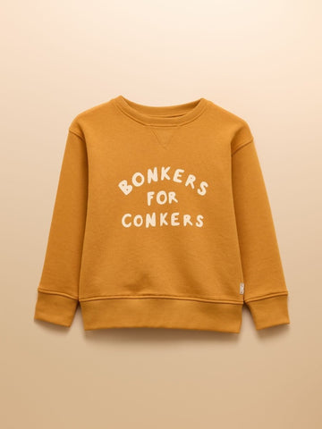 Kids' Sundaze Yellow Crew Neck Sweatshirt - RUTHERFORD & Co
