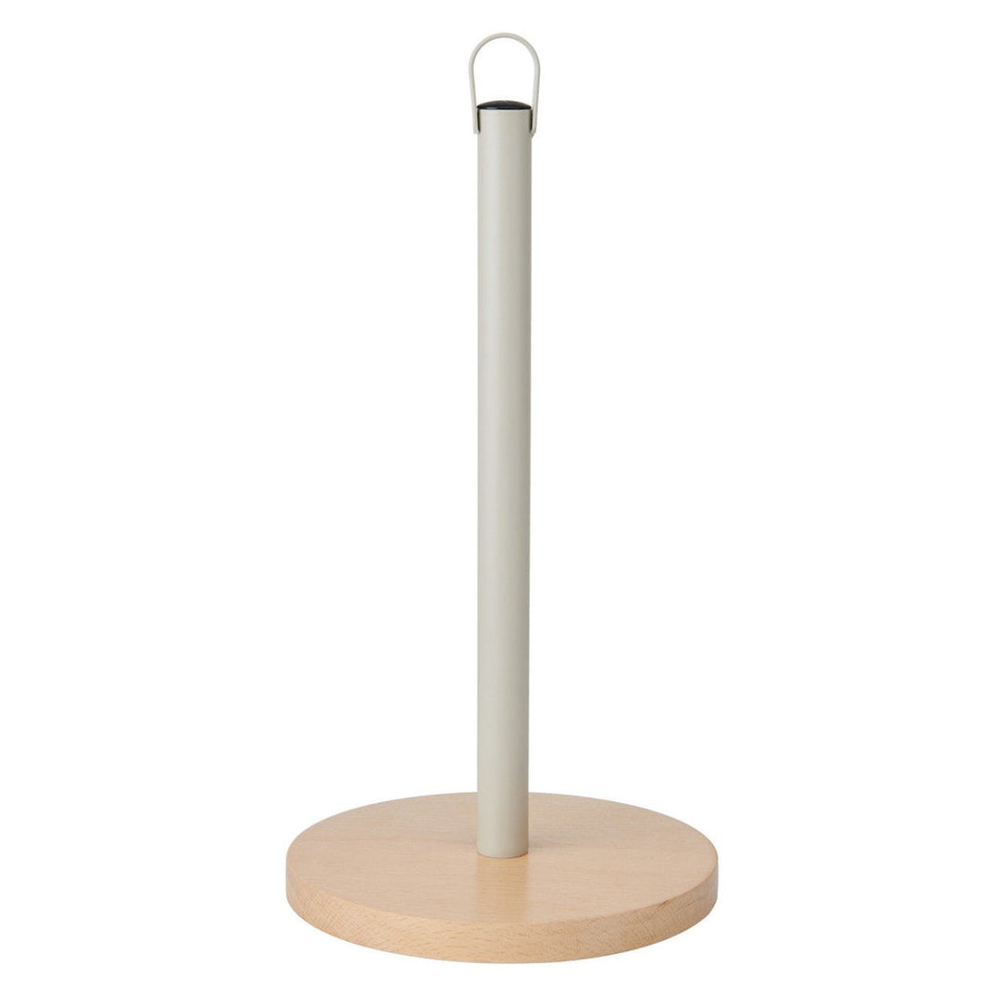 KitchenCraft Idilica Metal Kitchen Roll Holder with Beechwood Base - RUTHERFORD & Co