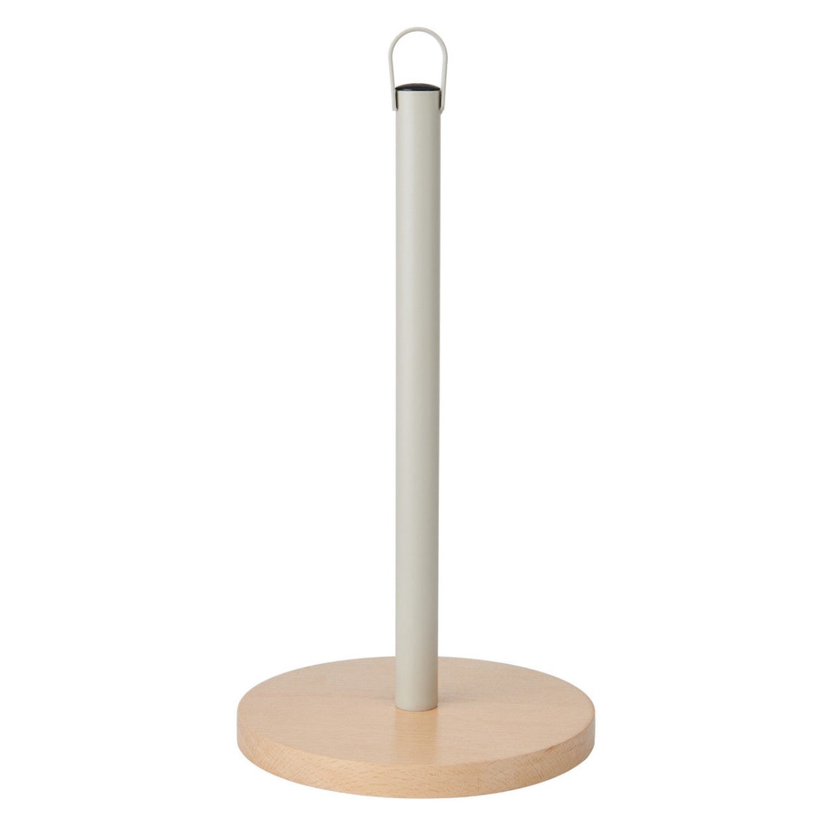 KitchenCraft Idilica Metal Kitchen Roll Holder with Beechwood Base - RUTHERFORD & Co