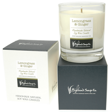 Lemongrass & Ginger Soya Wax Candle 30cl - RUTHERFORD & Co