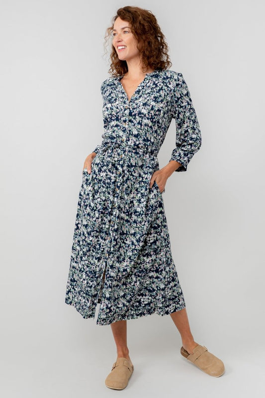 Leoni Ditsy Print Shirt Dress - RUTHERFORD & Co