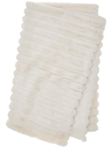 Liny Blanket L - Ivory - RUTHERFORD & Co