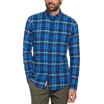 Long Sleeve Flannel Plaid Shirt - RUTHERFORD & Co