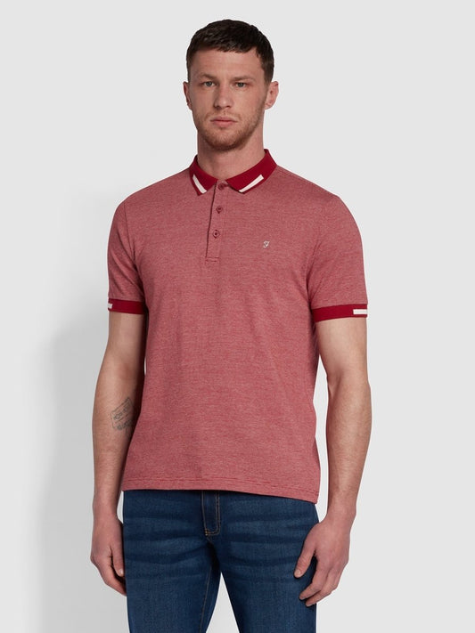 Lonnie Modern Fit Jaquard Polo Shirt - RUTHERFORD & Co
