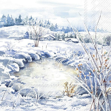 Lunch Napkins/Frosty Landscape - RUTHERFORD & Co