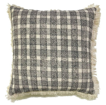 Malini Kuldeep Slate Cushion - RUTHERFORD & Co