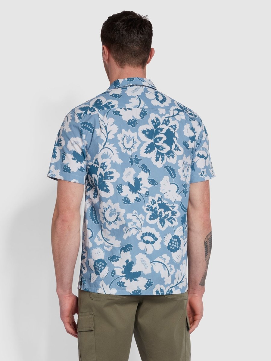 Manzarek Modern Fit Revere Print Shirt - RUTHERFORD & Co