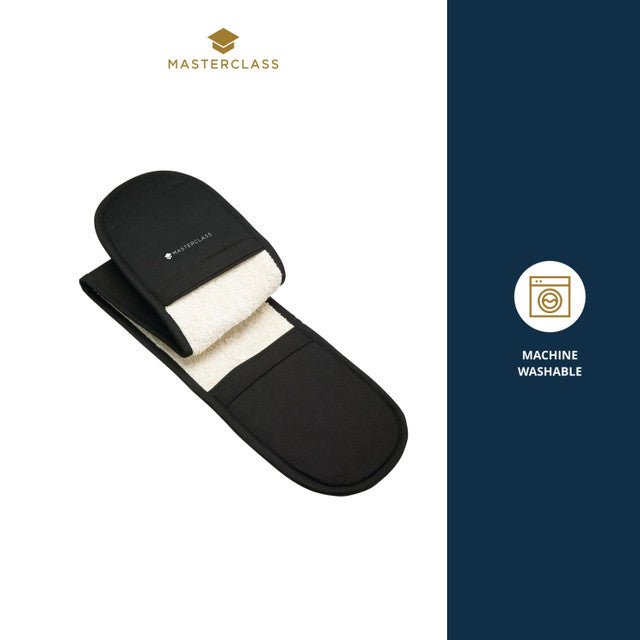 MasterClass Deluxe Professional Black Double Oven Glove - Black - RUTHERFORD & Co