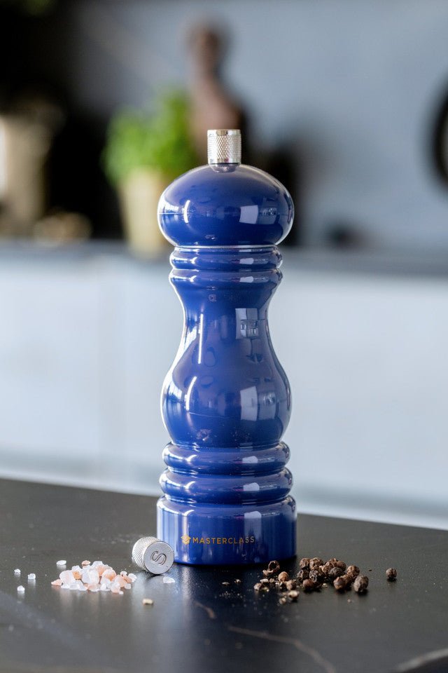 MasterClass Salt or Pepper Mill, 17cm, Blue - RUTHERFORD & Co