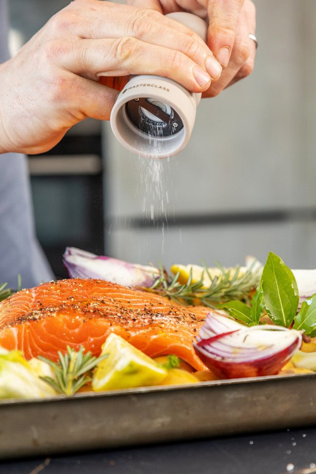 MasterClass Salt or Pepper Mill, 17cm, Latte - RUTHERFORD & Co