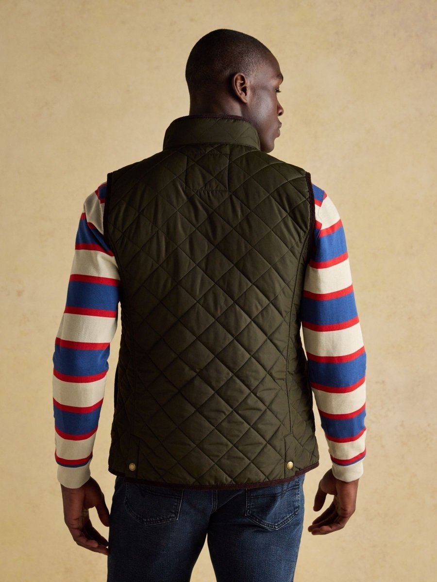 Maynard Green Diamond Quilted Gilet - RUTHERFORD & Co