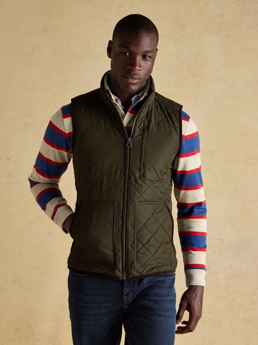 Maynard Green Diamond Quilted Gilet - RUTHERFORD & Co