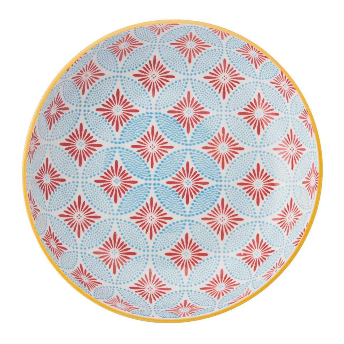 Mikasa Blue Mosaic Stoneware Bowl, 21cm - RUTHERFORD & Co