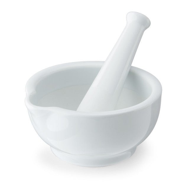 Mikasa Chalk Porcelain Pestle and Mortar, White - RUTHERFORD & Co