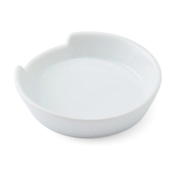 Mikasa Chalk Porcelain Spoon Rest White, 10cm - RUTHERFORD & Co