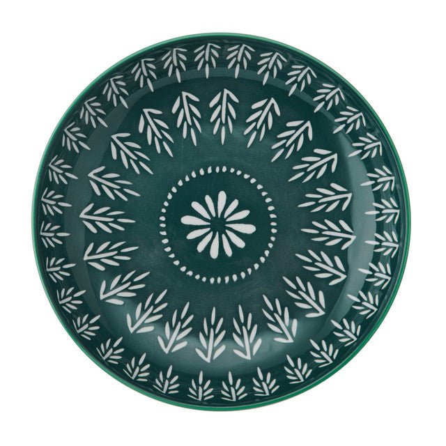 Mikasa Folk Pattern Stoneware Bowl, 21 cm - RUTHERFORD & Co