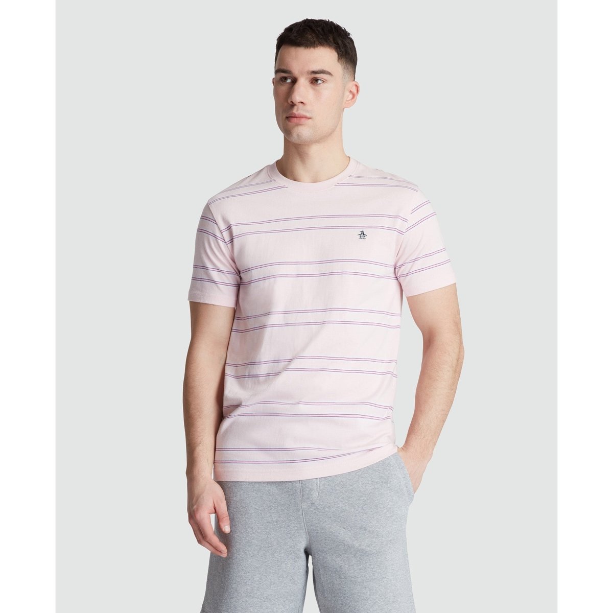 Multi Stripe T-Shirt In Parfait Pink - RUTHERFORD & Co