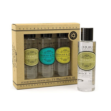 Naturally European Mini Shower Gel Collection 3 x 120ml - RUTHERFORD & Co