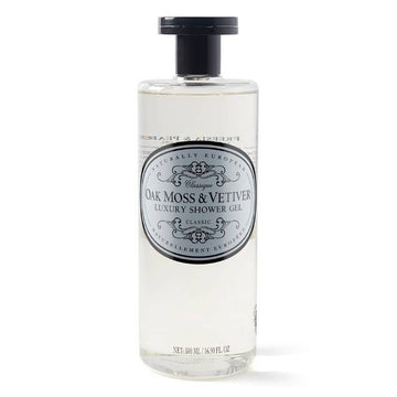 Naturally European Oak Moss and Vetiver Shower Gel 500ml - RUTHERFORD & Co