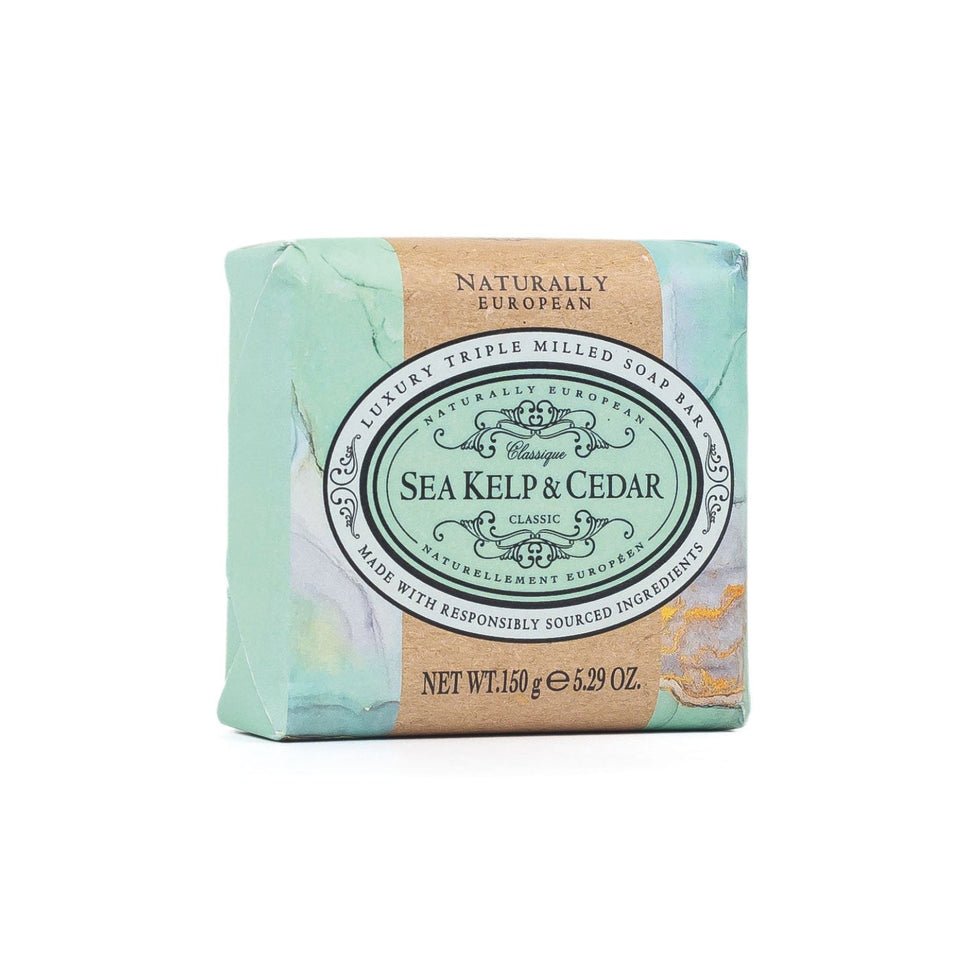 Naturally European Sea Kelp & Cedar Soap Bar 150g - RUTHERFORD & Co
