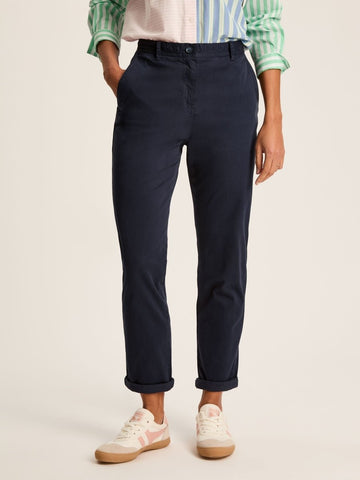 Navy Slim Fit Chino Trousers - RUTHERFORD & Co
