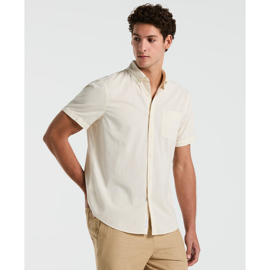Seersucker Short Sleeve Shirt In Birch