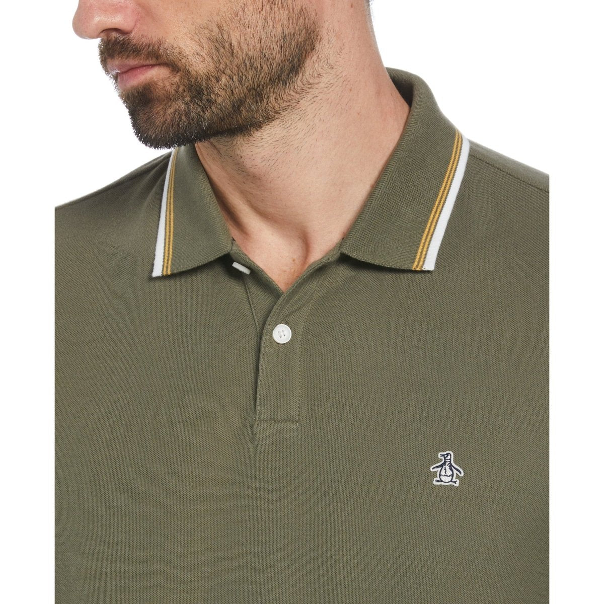 Organic Cotton Pique Polo Shirt With Tipped Collar - RUTHERFORD & Co