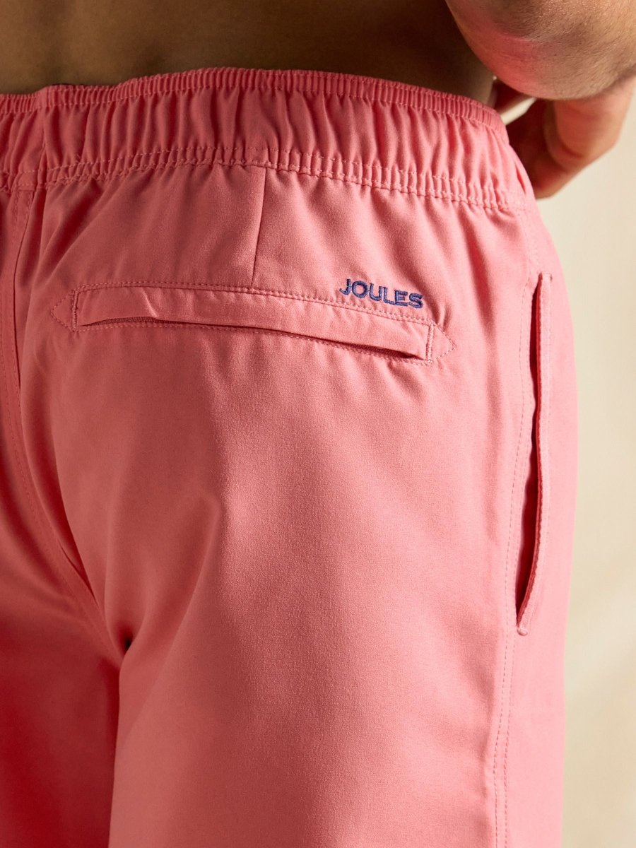 Overton Rose Pink Rugby Style Swim Shorts - RUTHERFORD & Co