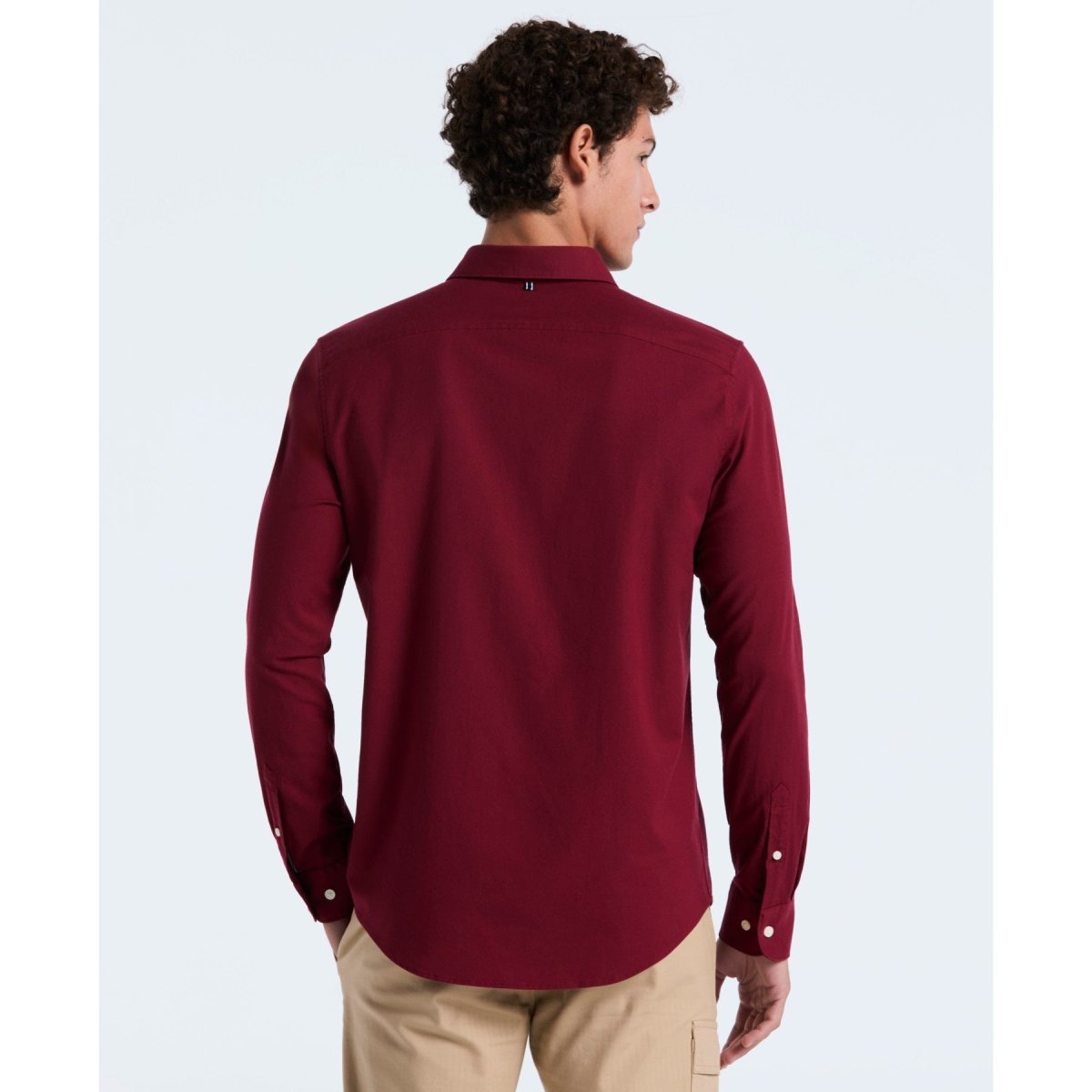 Oxford Shirt In Cabernet - RUTHERFORD & Co