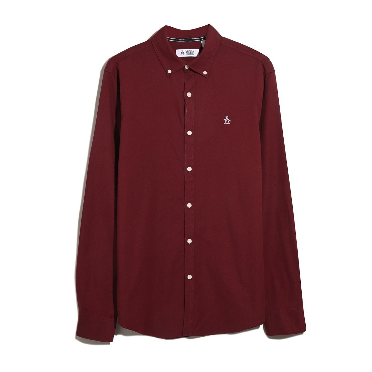 Oxford Shirt In Cabernet - RUTHERFORD & Co