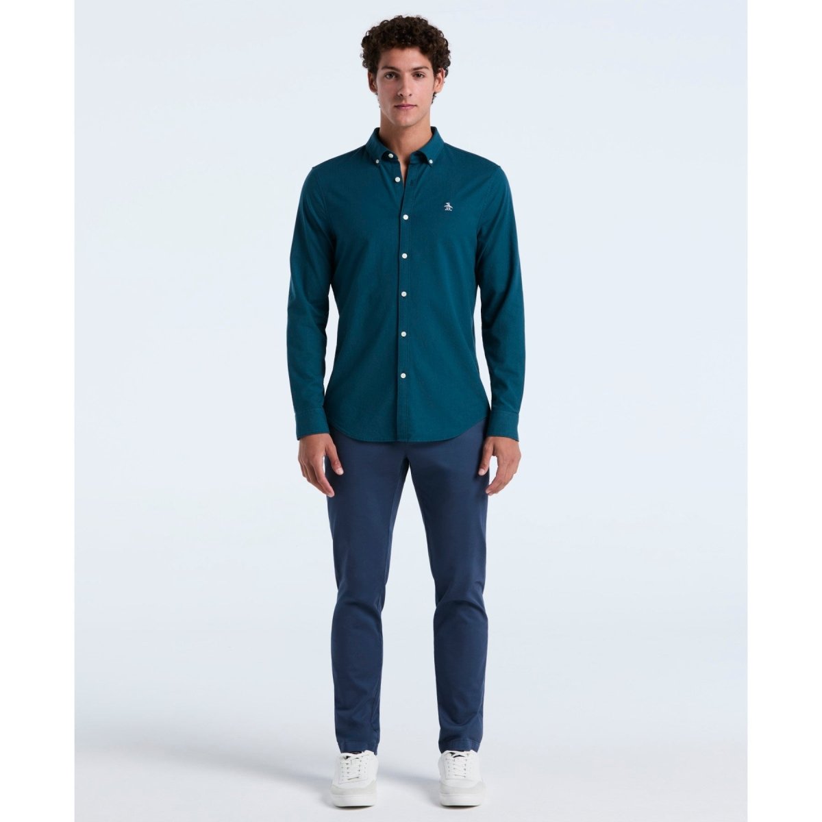 Oxford Shirt In Reflecting Pond - RUTHERFORD & Co