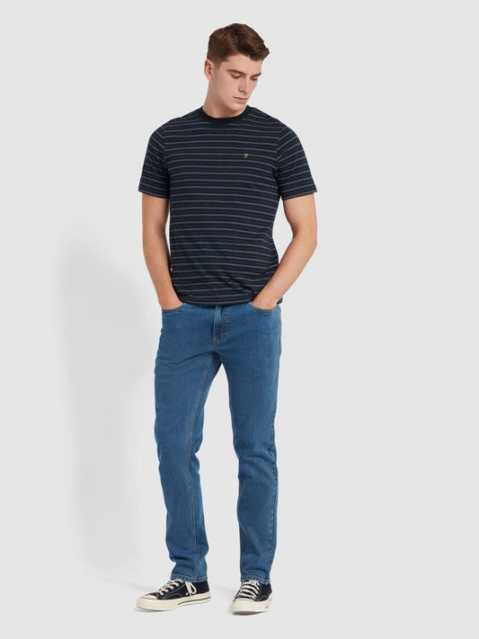 Pell Textured Stripe T-Shirt - RUTHERFORD & Co