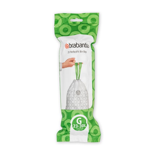 PerfectFit Pack of 20 Bin Bags, Code G, 23 - 30L - RUTHERFORD & Co
