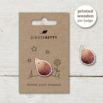 Pin Badge - Hedgehog Dreams - RUTHERFORD & Co