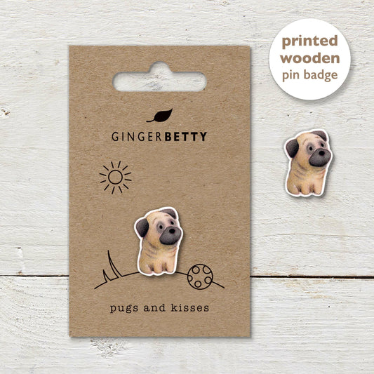 Pin Badge - Pug