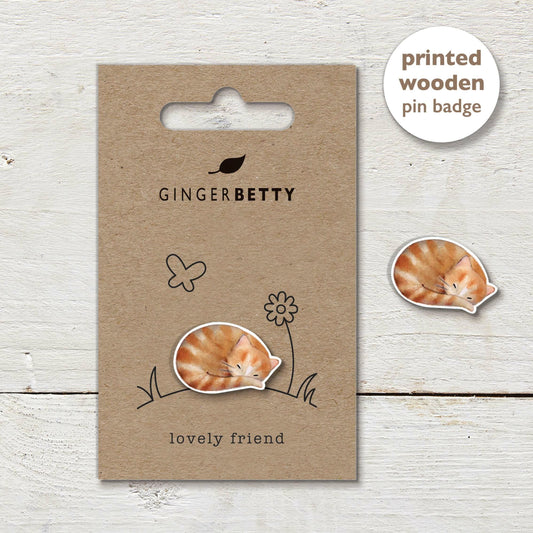 Pin Badge - Ginger Cat