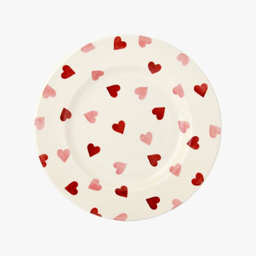 Pink Hearts 8 1/2" Plate - RUTHERFORD & Co