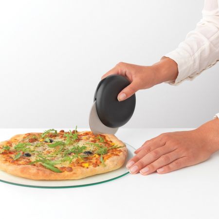 PIZZA CUTTER PLUS BLADE GUARD TASTY+ - Dark Grey - RUTHERFORD & Co