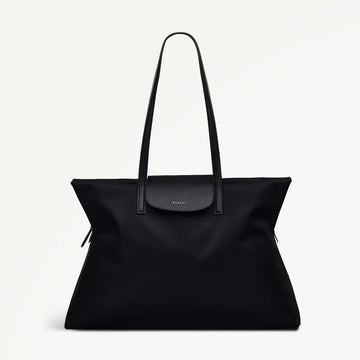 POCKET ESSENTIALS/BLACK/MEDIUM ZIPTOP TOTE - RUTHERFORD & Co