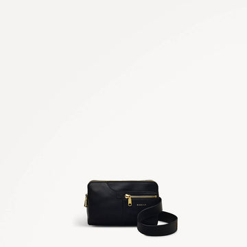 POCKETS/BLACK/SMALL ZIPTOP CROSSBODY - RUTHERFORD & Co