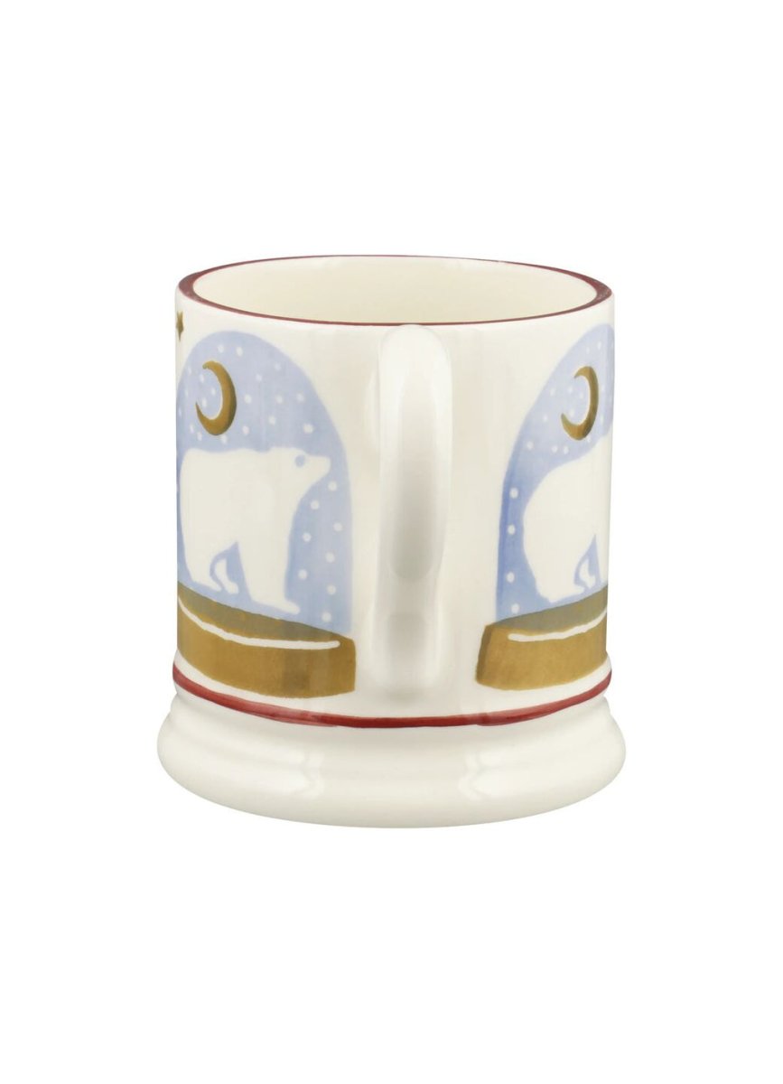 Polar Bear Snow Globe 1/2 Pint Mug - RUTHERFORD & Co