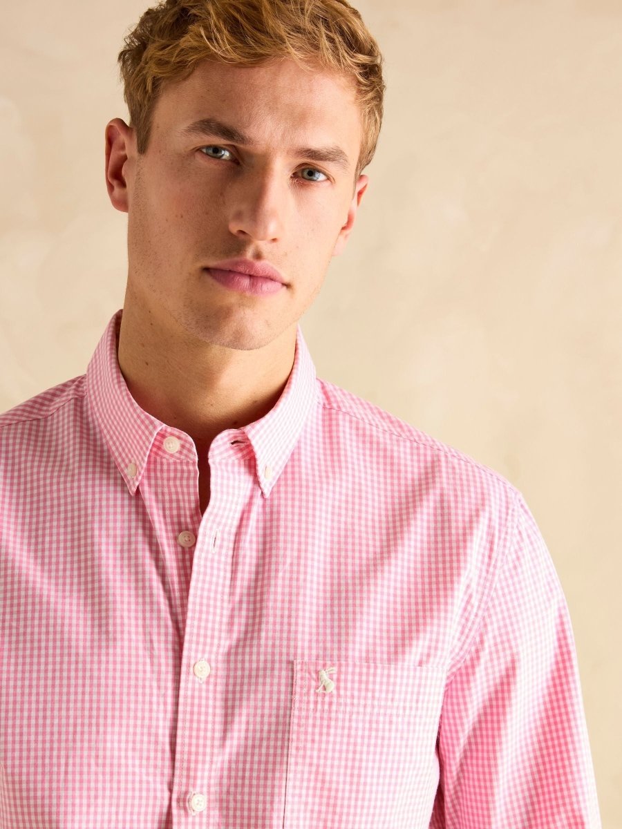 Poplin Pink Classic Fit Shirt - RUTHERFORD & Co