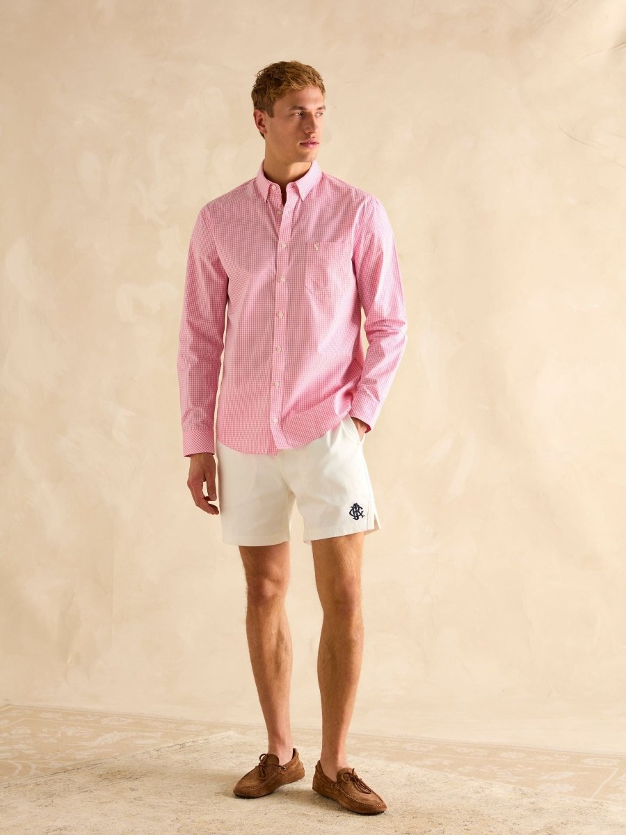Poplin Pink Classic Fit Shirt - RUTHERFORD & Co