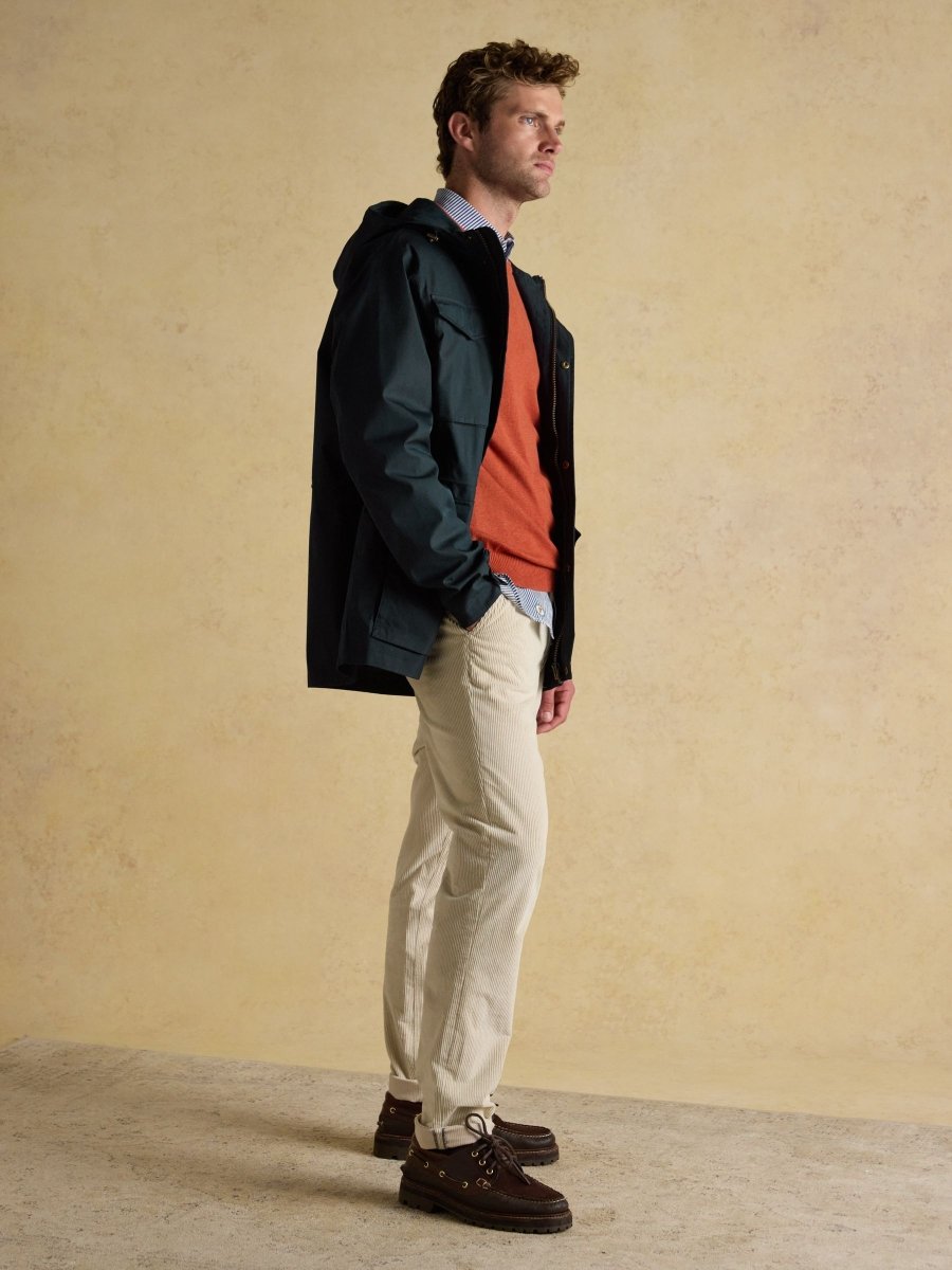 Portman Navy Waterproof Raincoat - RUTHERFORD & Co